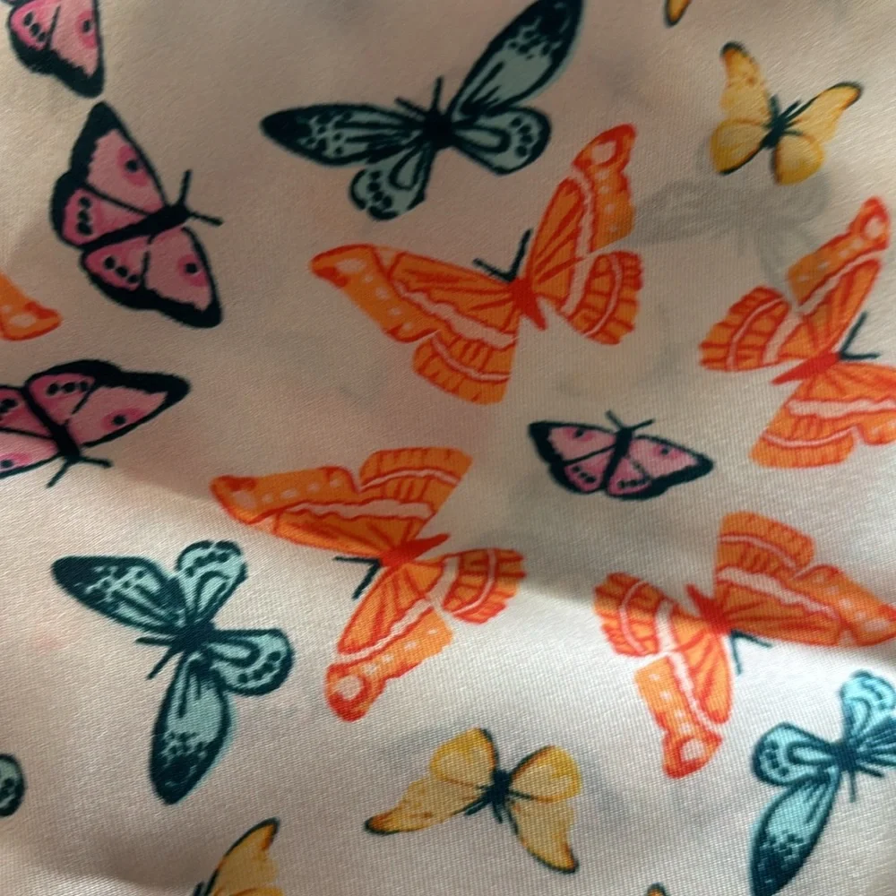 Echo Printed Silk Scarf Butterfly Multicolor NWT